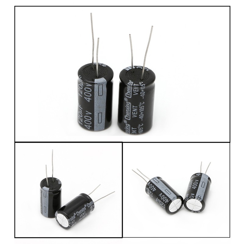Bộ 2 tụ điện điện phân 120uf 400v 18x30mm