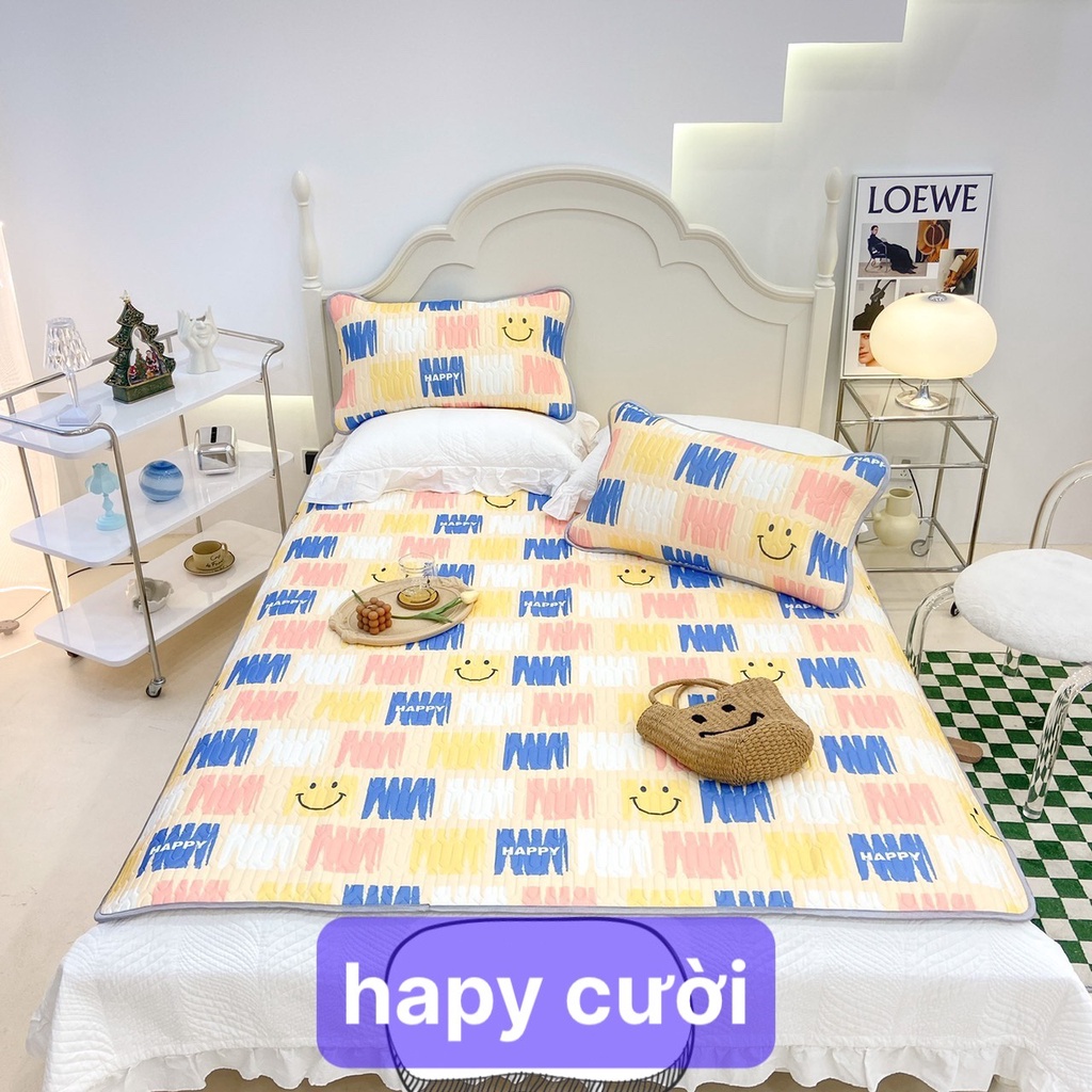 Chiếu Điều Hòa Tecel Latex 5D Luxury , đủ kích thước 1m6/1m8/2m2- Gấu Nơ Đỏ