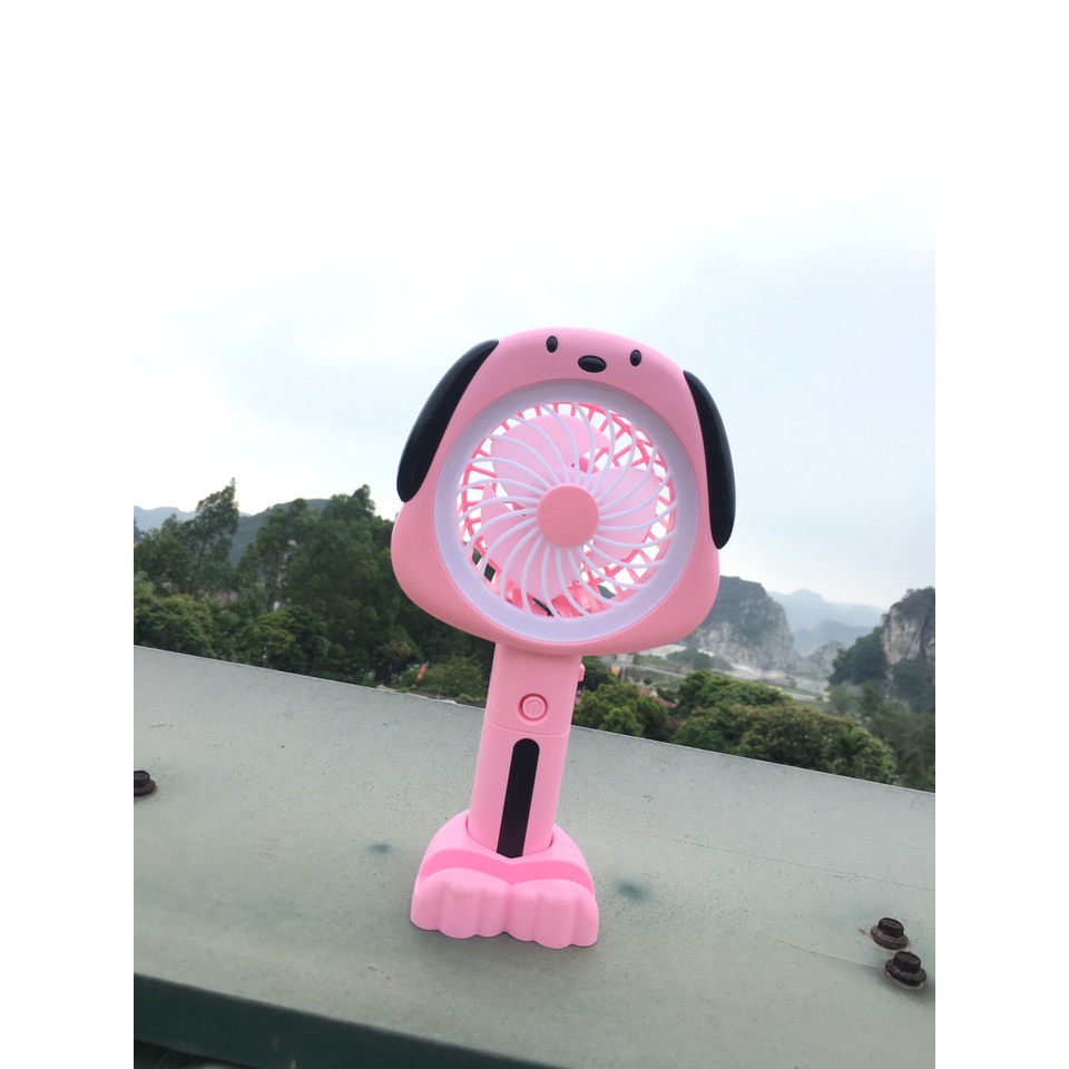 Quạt cầm tay mini quạt tích điện cực mát kèm dây sạc dochoigo.vn