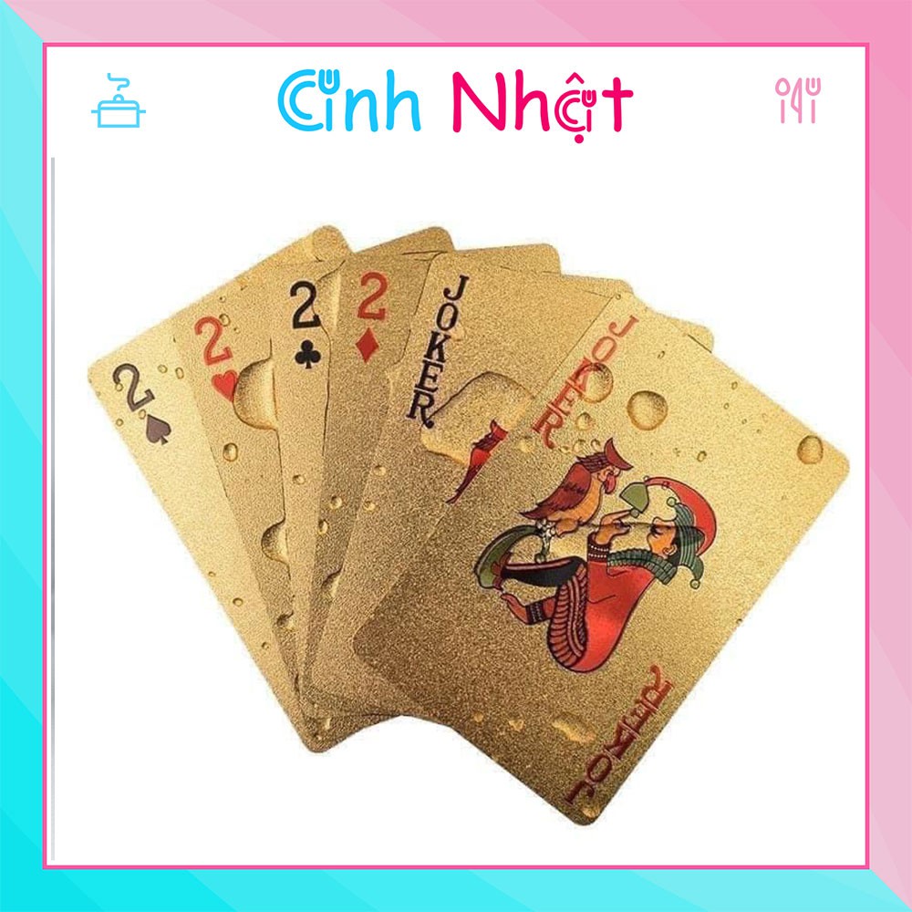 Bộ bài tây mạ vàng 24k ANH NHẬT