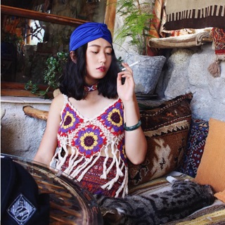 Turban đội đầu boho. (Khăn đội đầu boho)