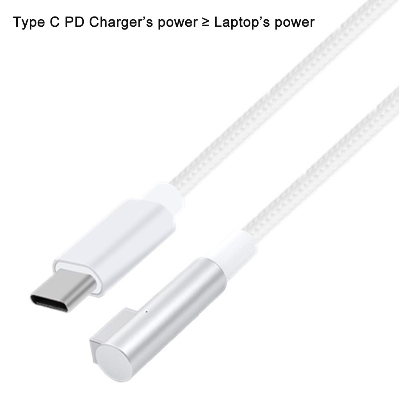 VIVI1.8m 65W PD USB C Type C to MagSafe 1 L Shape tip Charging Cable Cord for MacBook Air Pro 15/17 inch Before Year 2012