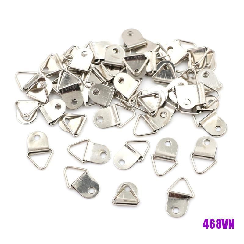 Bộ 50 móc nhỏ treo khung ảnh, treo đồ kèm ốc vít