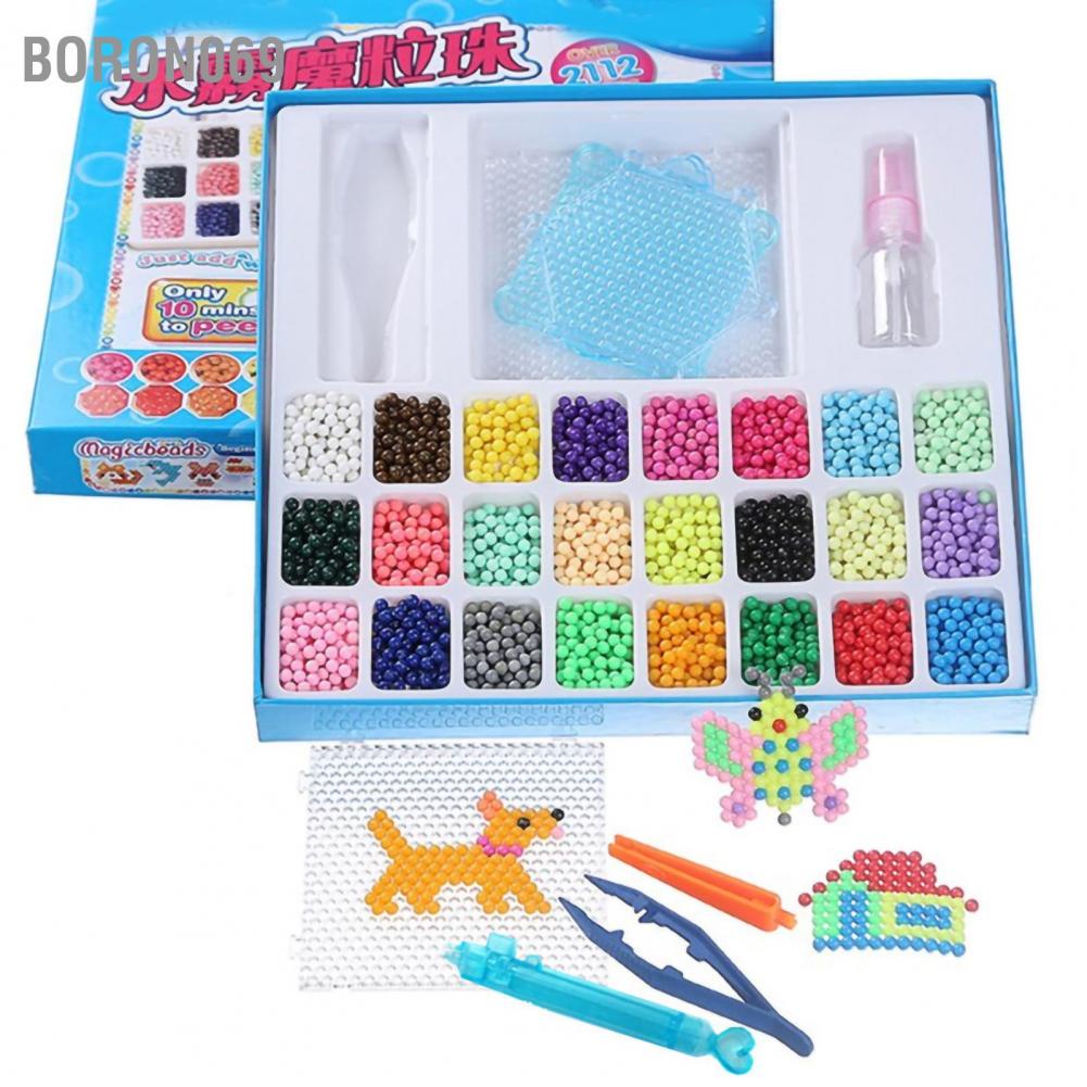 Boron069 Trẻ em Bộ cầu chì nước đồ chơi giáo dục Trò tự làm đầy màu sắc Đồ cho trẻ trai cô gái