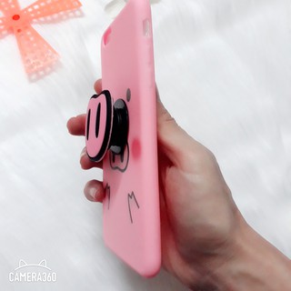 ỐP LƯNG THÚ HÌNH LỢN (Tặng Popsocket)