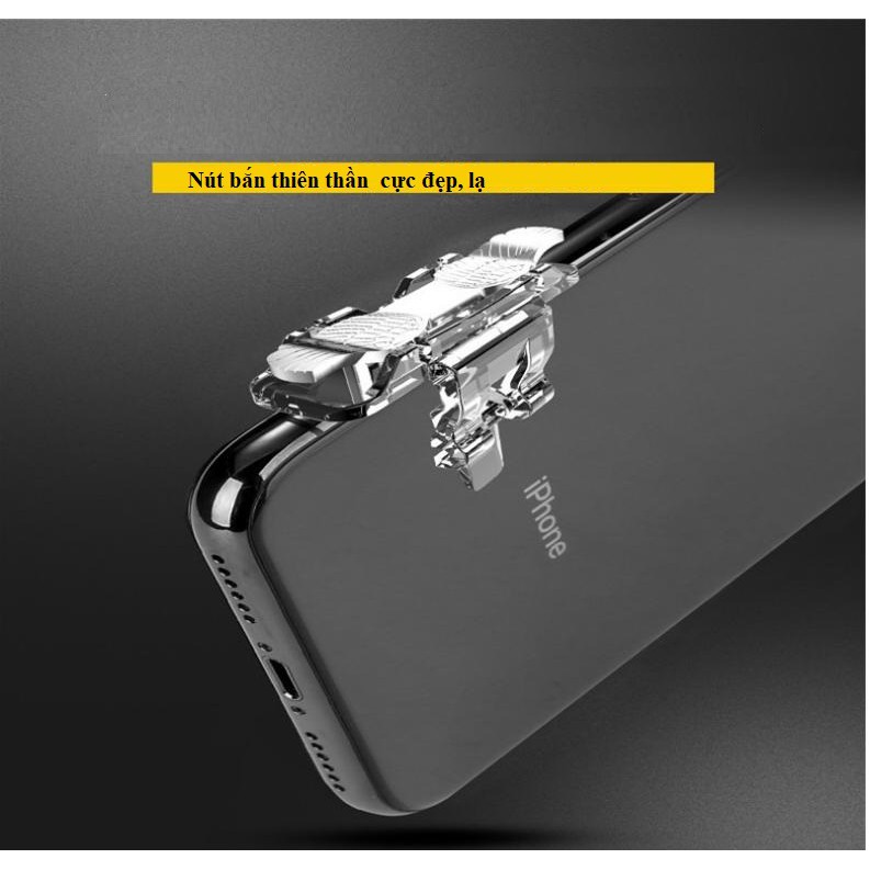 Bộ nút chơi game đôi cánh thiên thần hỗ trợ game PUBG, freefire, ros,...