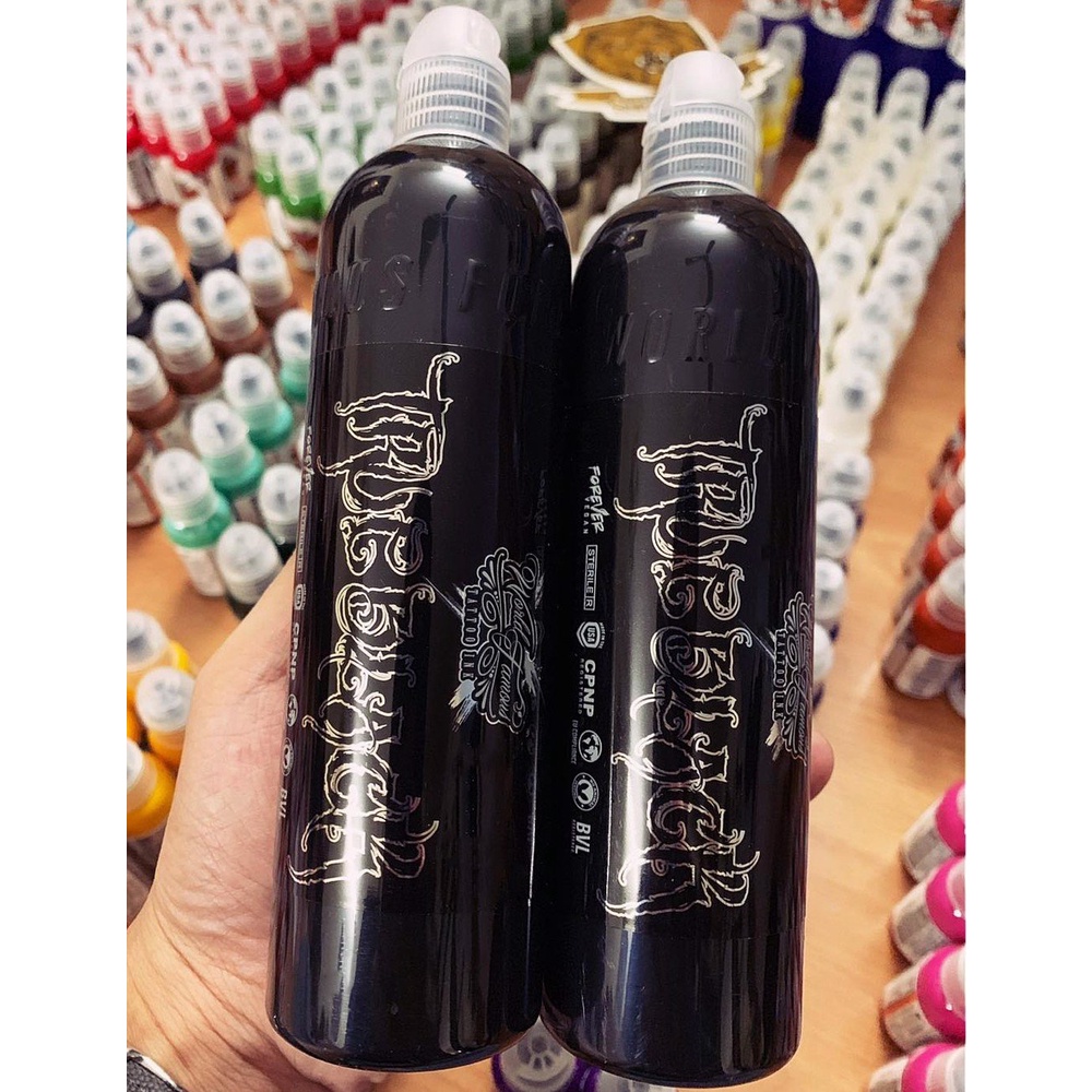 World Famous True Black 8oz xăm body mảng đen