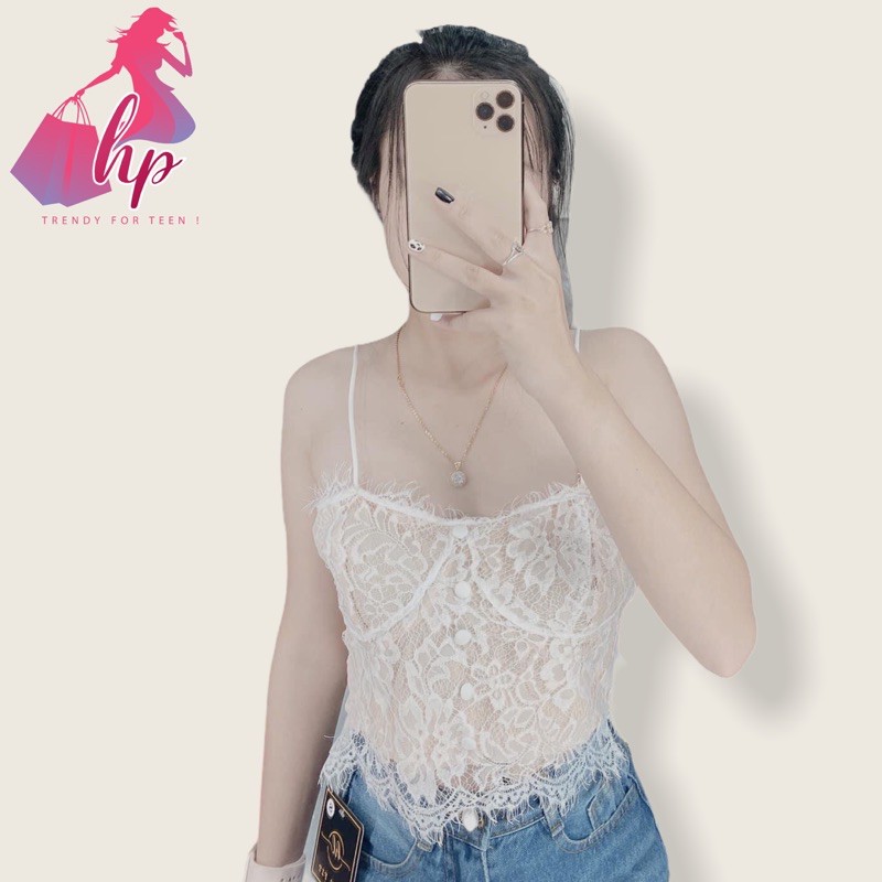 [Mã FAMARAL2 giảm 10K đơn 50K] Áo 2 dây ren croptop mẫu mới thời trang 2020 | WebRaoVat - webraovat.net.vn