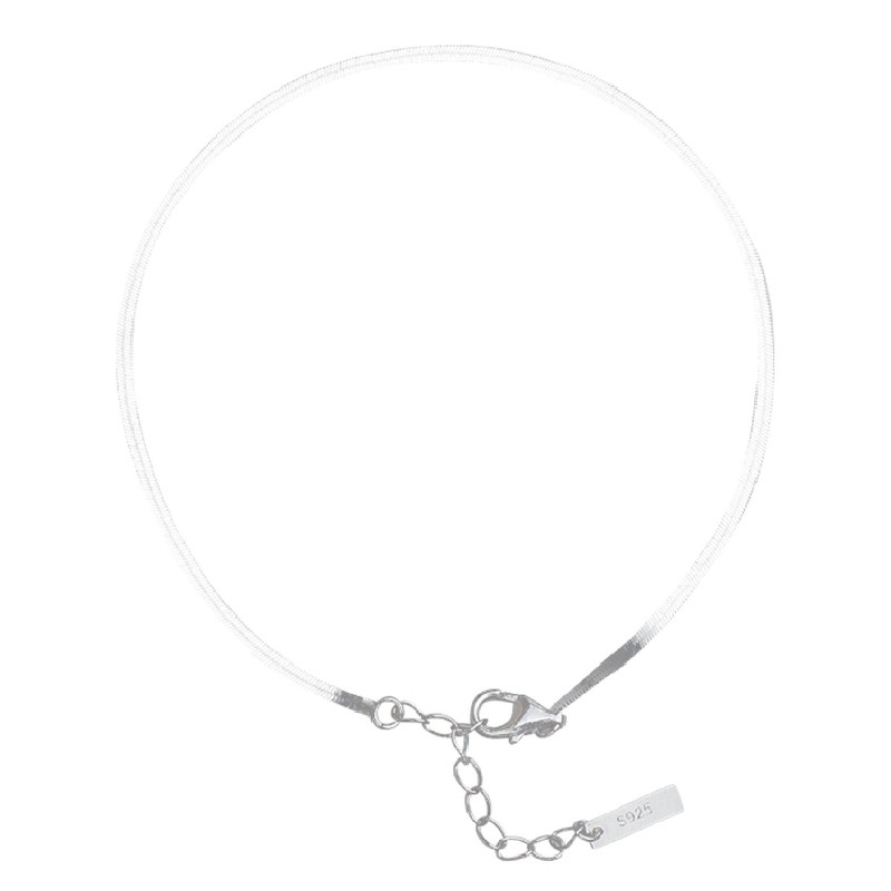 Lắc Chân Mạ Bạc 925 Hình Con Rắn Thời Trang Cho Nữ
