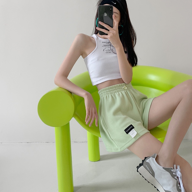 Quần ngắn ống rộng Trọng Lượng Nhẹ Thời Trang Mùa Hè 2022 Phong Cách Hàn Quốc Cho Nữ