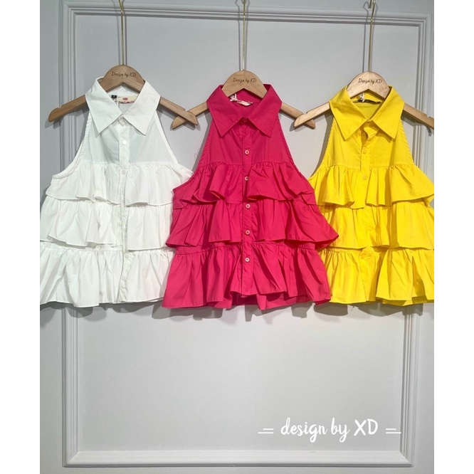 ÁO YẾM THÔ BÈO TẦNG CỔ ĐỨC HOTTREND MS13917