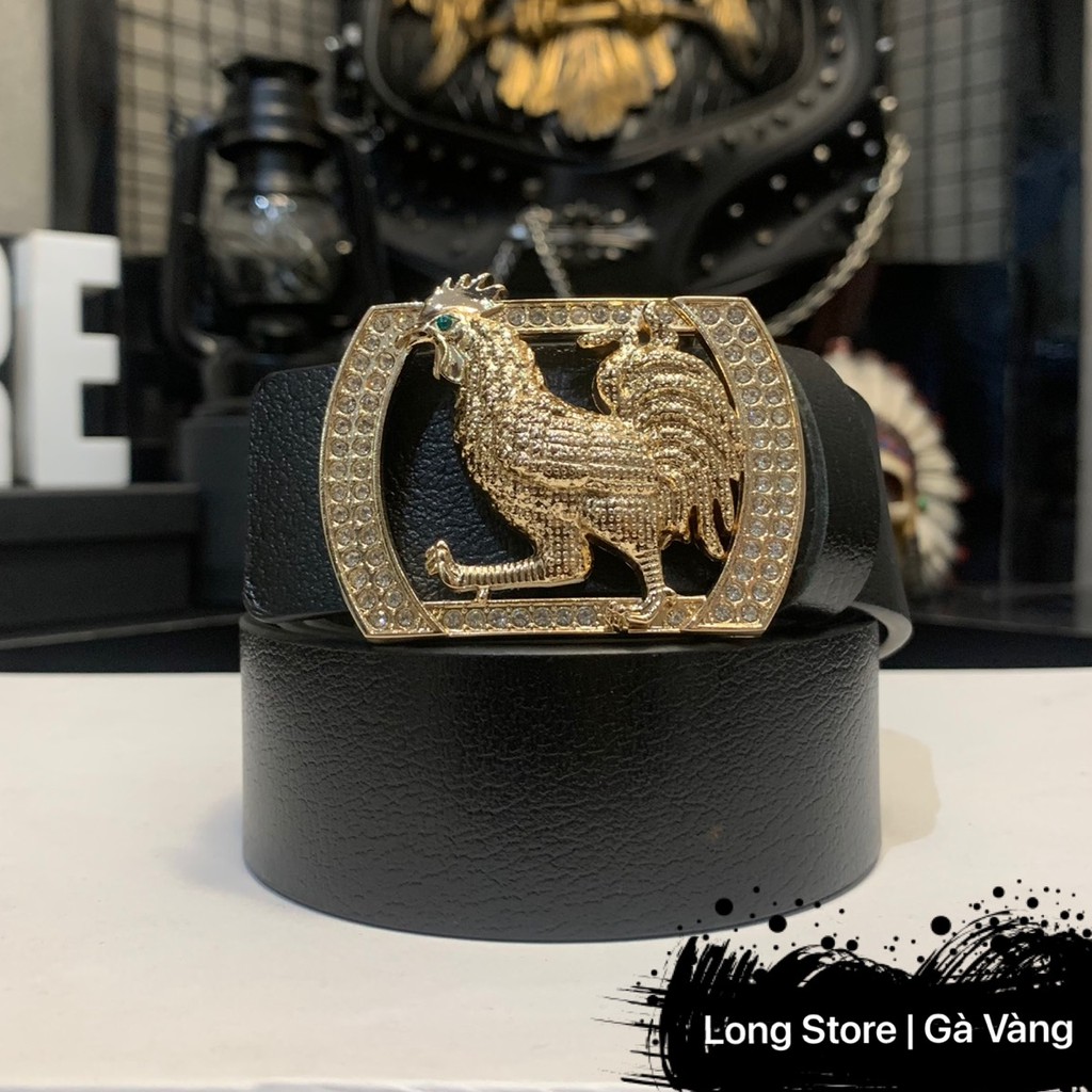 thắt lưng nam, dây nịt nam DA BÒ THẬT 100%, mặt ĐÍNH ĐÁ 12 con giáp, khóa tự động, BẢO HÀNH 10 Năm .