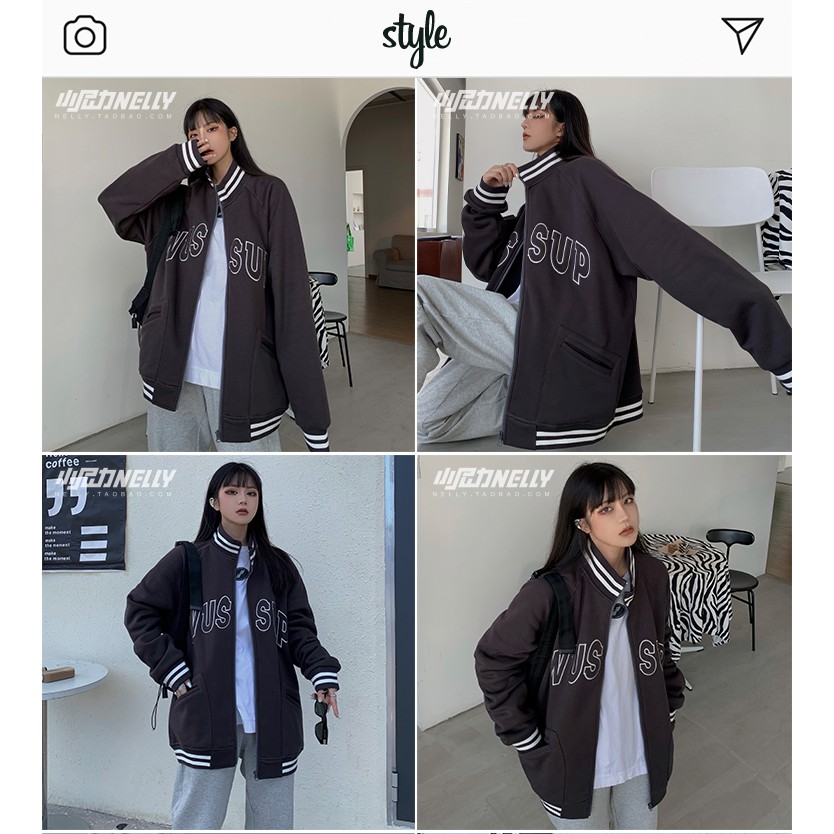 [SẴN] Áo khoác nỉ Nelly unisex mẫu mới 2021 mã 016 | BigBuy360 - bigbuy360.vn