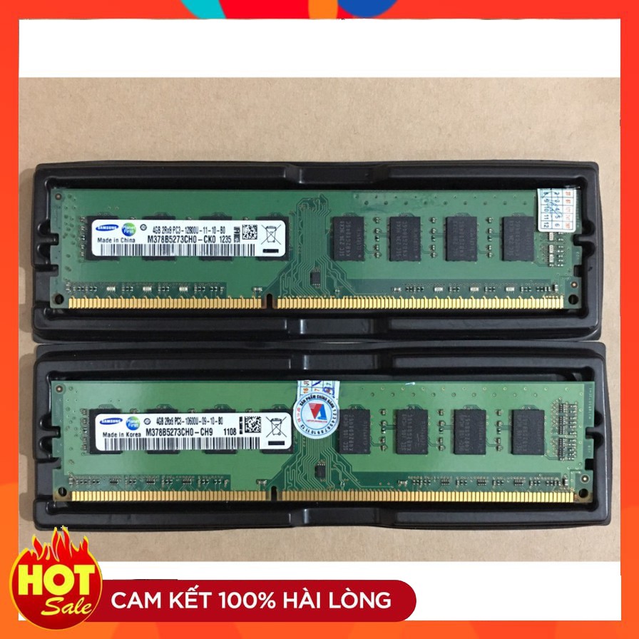 Ram máy tính 4GB DDR3 bus 1600 PC3 12800 Kingston / Samsung / Hynix