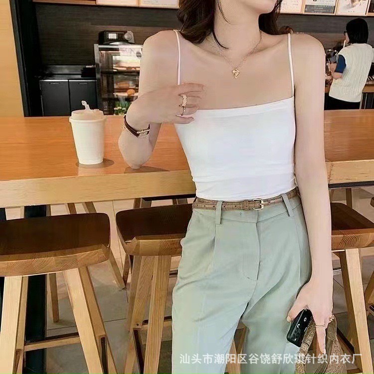 Áo Bra 2 Dây Mảnh Dáng Lửng, Áo 2 Dây Sợi Bún Có Đệm Ngực, Áo Dây Bún Áo Croptop Cao Cấp