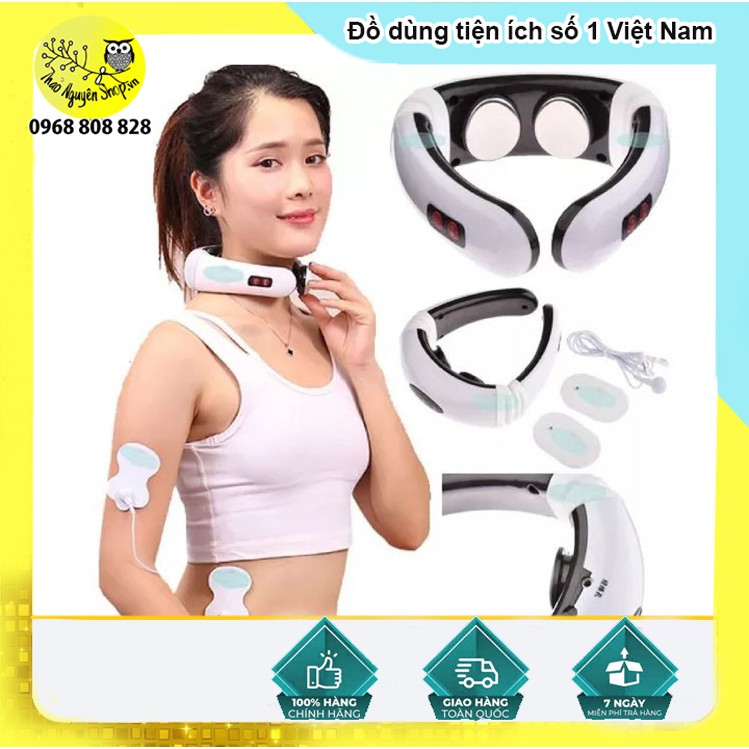 Máy Mát Xa Cổ Vai Gáy Máy Massage Cầm Tay Máy Massage Cổ Vai Gáy Xung Điện Từ Cao Cấp-T3B5