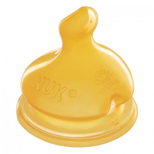 [Chính hãng Có tem PP] Bộ 2 núm ti NUK cao su silicone đủ cỡ cho bình cổ rộng