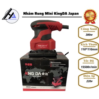 Máy chà nhám rung chà tường, gỗ kingda nội địa 300w ken hình vuông bảo hành 6 tháng...