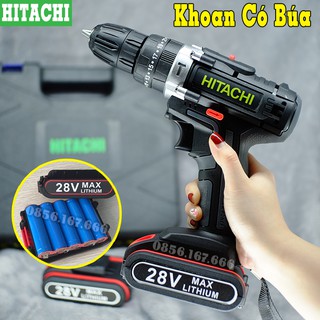 Máy khoan pin hitachi 28v có búa - không búa - máy bắt vít hitachi 12v, lựa chọn, lõi đồng, khoan tường