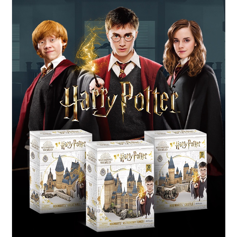 Mô hình lắp ghép CubicFun 3D Harry Potter - Lâu đài Hogwarts - Tàu tốc hành Hogwarts