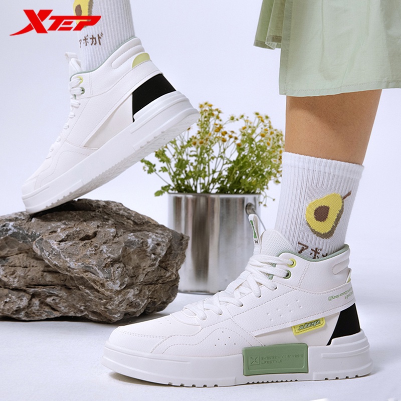 Giày thể thao Xtep cổ cao siêu nhẹ chống sốc thoải mái cho nữ
