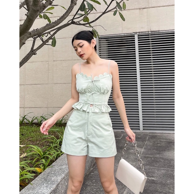 Quần short trơn phối set , Peace House Clothing