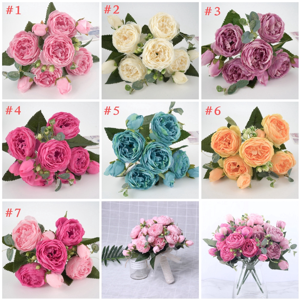 Hoa mẫu đơn giả trang trí không gian độc đáo