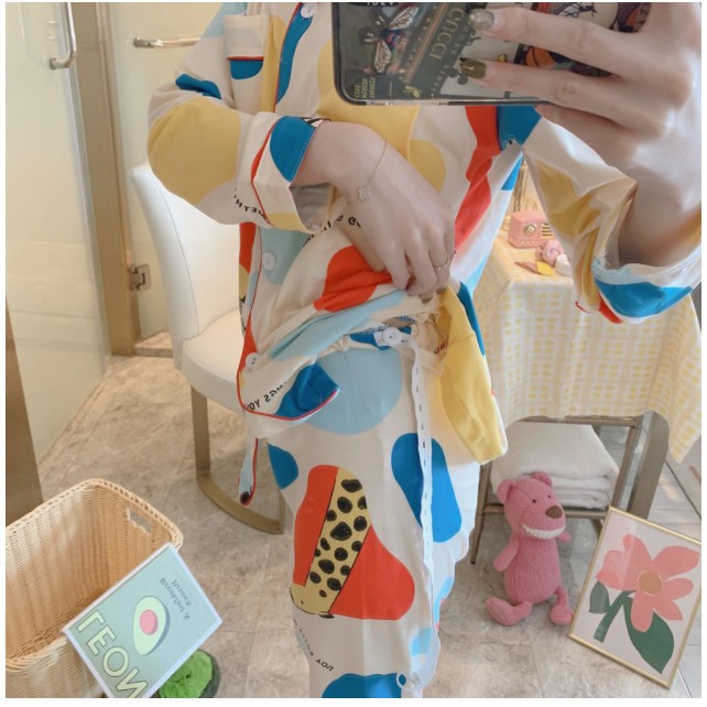 Bộ đồ pijama bầu và cho con bú nhiều màu