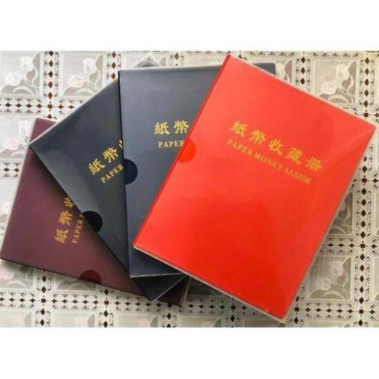 [SHOPEE TRỢ GIÁ] Album đựng tiền giấy gồm 20 phơi Trong suốt - đựng được 60 tờ tiền.