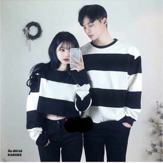 Áo đôi kẻ to -t