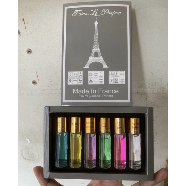 Set nước hoa 6 chai lăn