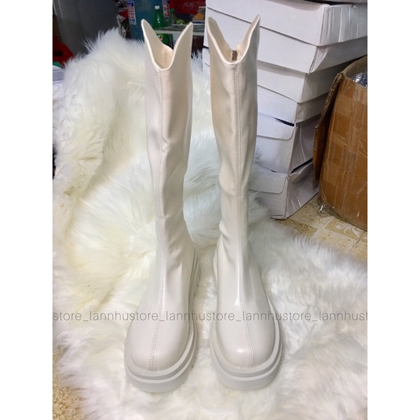 MÃ B072 - Boot cổ V mũi tròn DA MỀM