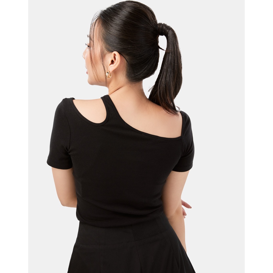 Áo Thun Nữ Thời Trang JUNO Cutout Bất Đối Xứng JNATH025