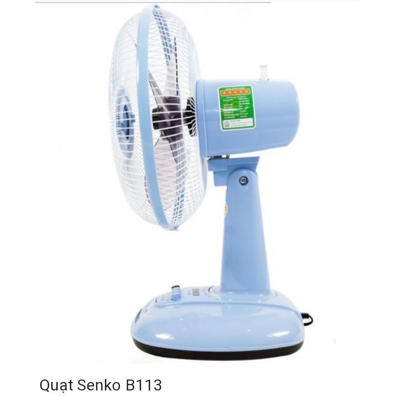 Quạt bàn B3 Senko B113 tên mới B1213 BH 24 Tháng.TẶNG MÓC DÁN TƯỜNG
