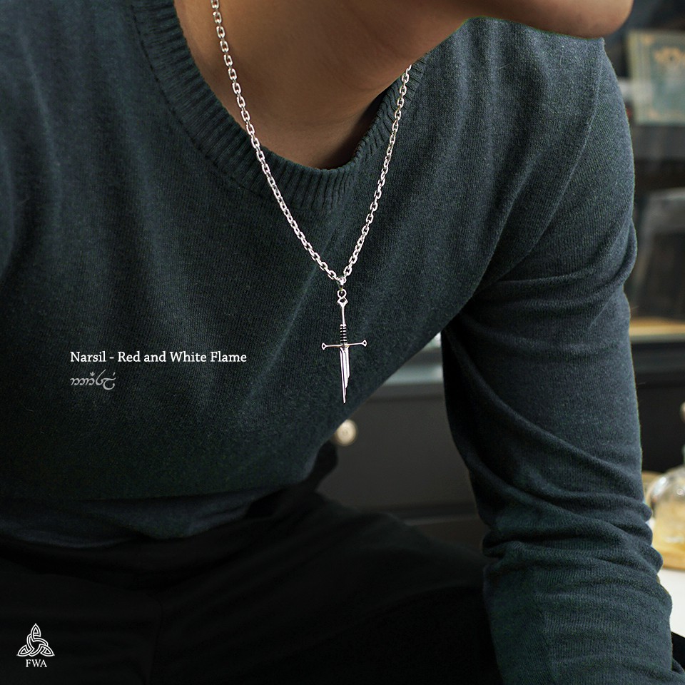 Mặt bạc nam FWA Gươm Narsil - Chúa tể chiếc Nhẫn
