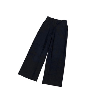Quần suông lưng thun vải linen
