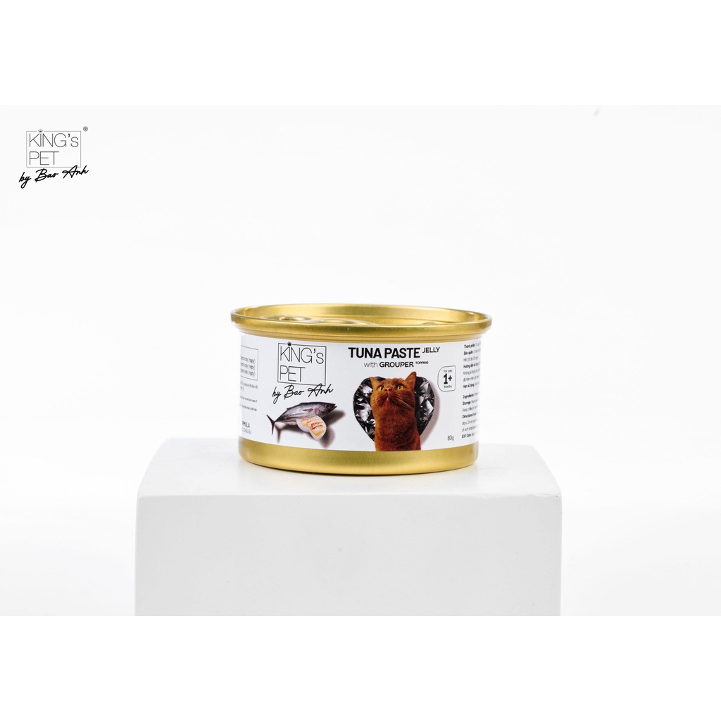 Pate cao cấp cho mèo King's  Pet by Bảo Anh - lon 85g