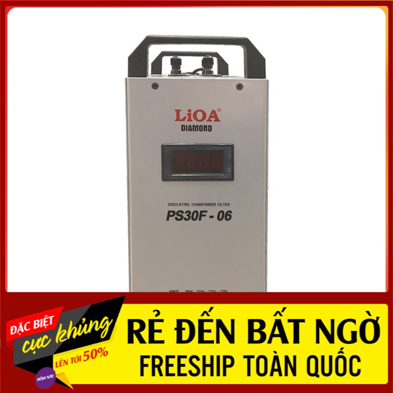 Biến áp cách ly kết hợp lọc nguồn LiOA PS30F-06