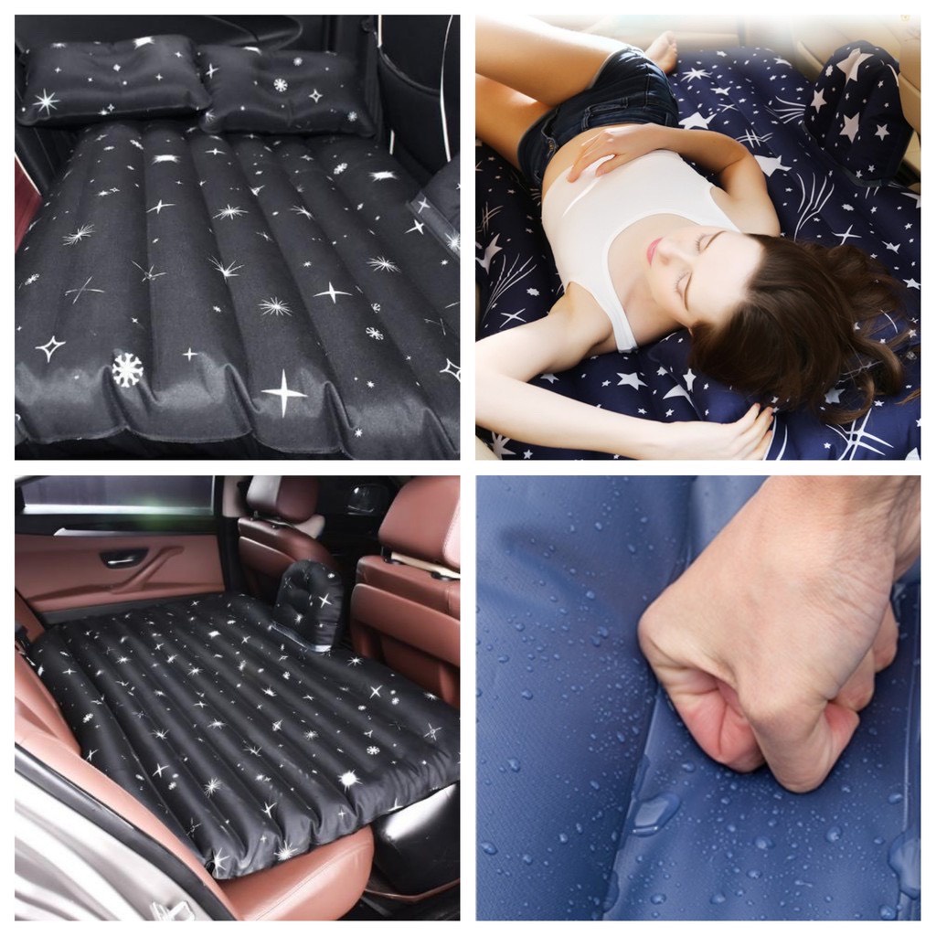 Giường nệm hơi ô tô xe hơi 4 chỗ, 5 chỗ, 7 chỗ vải dù Oxford cao cấp hàng dày loại 1 thoáng mát đế rời tiện lợi