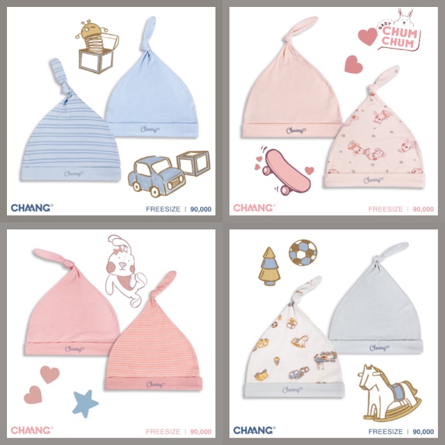 Set Mũ Thóp Active Cho Bé CHAANG SS22D6