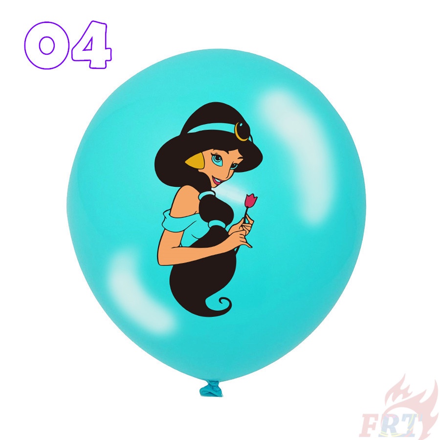 Bong bóng latex 12 inch hình công chúa bạch tuyết/ Cinderella/ Ariel/ Aurora/ Jasmine trang trí tiệc sinh nhật