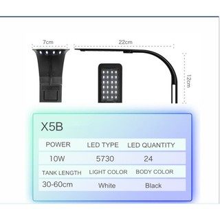 [XẢ KHO] Đèn LED UT X5 Sun Light thủy sinh mini, đèn bể cá mini - văn phòng