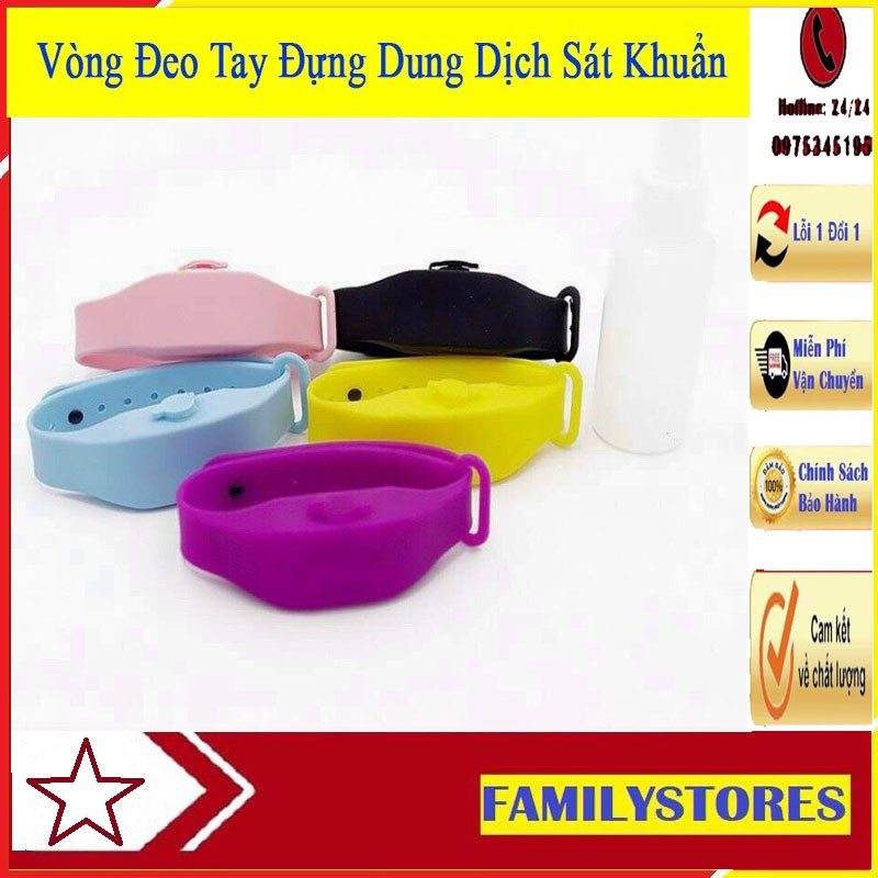 Vòng đeo tay Silicon đựng dung dịch sát khuẩn,nước rửa tay tiện lợi nhỏ gọn