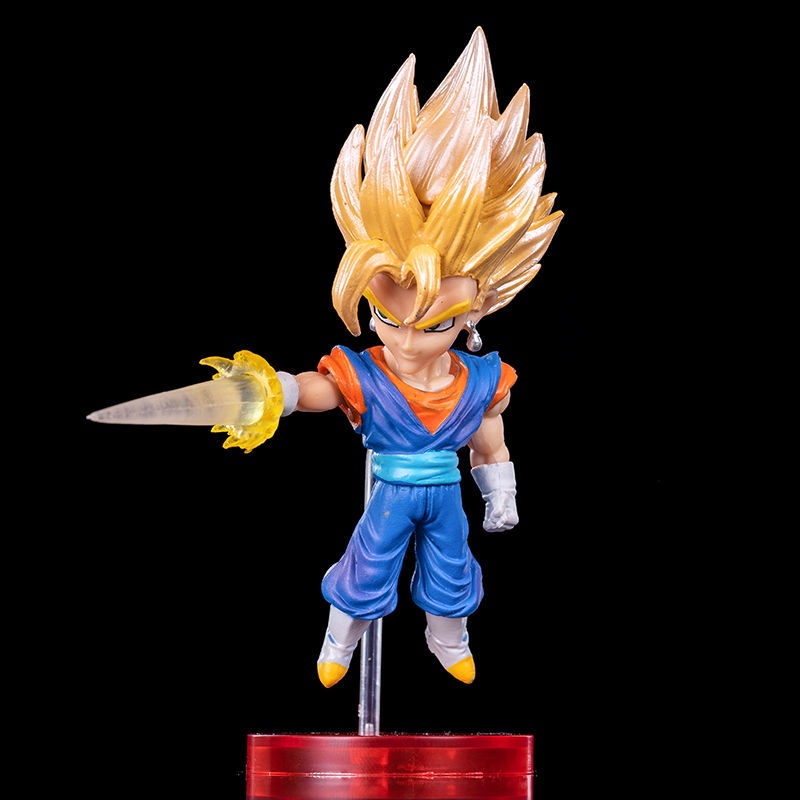 Goods in stock shipped on the same day seven Dragon Ball Super Saiyan muscle monkey rice beijite muscle trance Q version doll hand-made