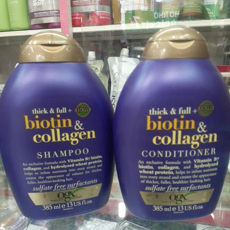 Dầu gội đầu OGX Thick & full + biotin & collagen 385ml