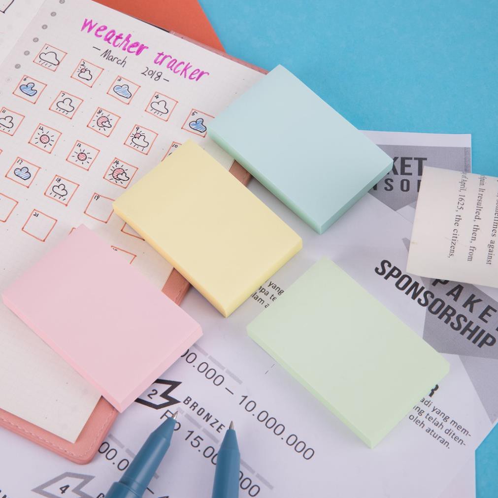 Giấy nhớ 100 tờ Deli - Màu ngẫu nhiên - 2 tệp - EA01202/EA01403/EA01503