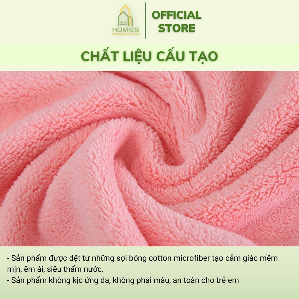 Khăn mặt lông cừu Homies siêu mềm mịn