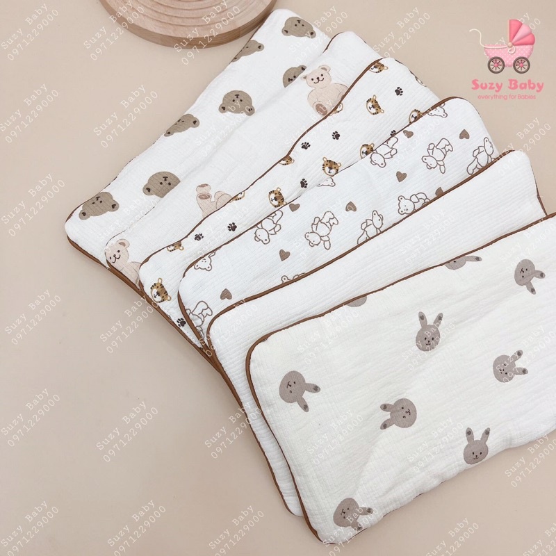 Gối xô organic phiên bản mới nhất, hoạ tiết siêu Hàn Quốc, Suzy baby