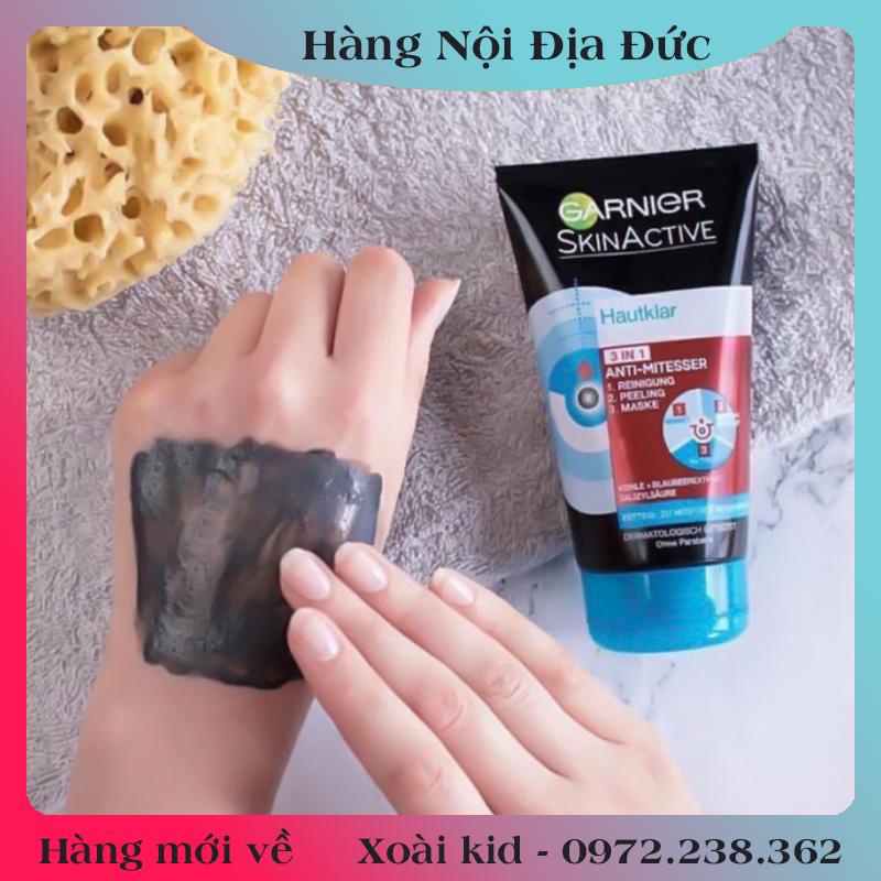 SỮA RỬA MẶT GARNIER 3IN1 CHO DA DẦU, NHỜN GIÚP SE KHÍT LỖ CHÂN LÔNG- NỘI ĐỊA ĐỨC ĐỦ BILL