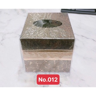 Hộp đựng giấy ăn bọc da mẫu vuông (2 cỡ)